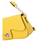 Dámska luxusná kožená crossbody kabelka žltá - ItalY Palmer