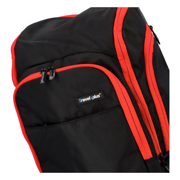 Veľký cestovný čierny batoh - Travel plus 0068