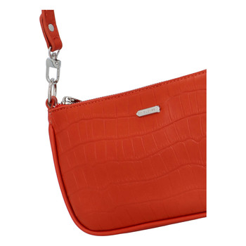 Dámska elegantná kabelka oranžová - David Jones Terry