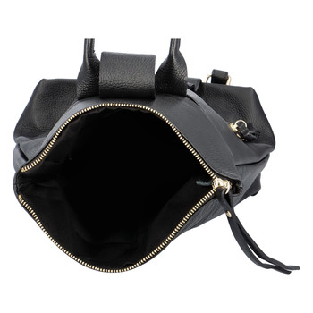 Dámsky kožený batoh čierny - Italy Ahmedus