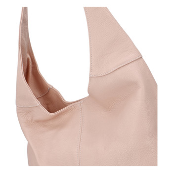 Dámska kožená kabelka cez rameno ružová - ItalY SkyFull