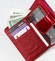 Módna kožená peňaženka lakovaná červená - Lorenti 115SH