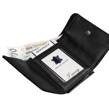 Malá dámska peňaženka kožená čierna - Lorenti 55287BPR
