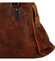 Dámska kožená kabelka cez plece svetlohnedá - Greenwood Kamille