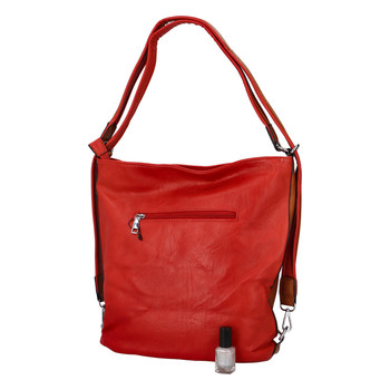Dámska kabelka batoh červená - Romina Jaylyn BR