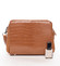 Dámska crossbody kabelka koňaková s hadím vzorom - David Jones Snake
