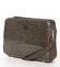 Dámska crossbody kabelka khaki s hadím vzorom - David Jones Snake