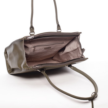 Elegantná dámska kabelka cez rameno khaki - David Jones Angie