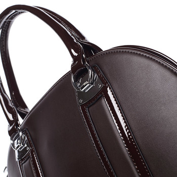 Luxusná a elegantná kávovo hnedá kabelka do ruky - Silvia Rosa Kalliope