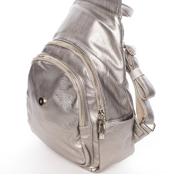 Dámsky trendy batoh strieborný - Silvia Rosa Maycee