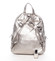 Priestranný dámsky batoh strieborný - Silvia Rosa Jarine