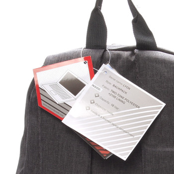 Školský jednoduchý sivý batoh - Enrico Benetti Achilleas