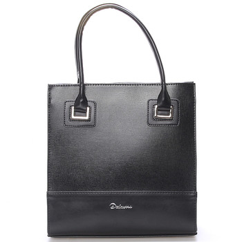 Dámska luxusná lakovaná kabelka čierna - Delami Claudine