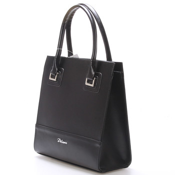 Dámska luxusná lakovaná kabelka čierna - Delami Claudine