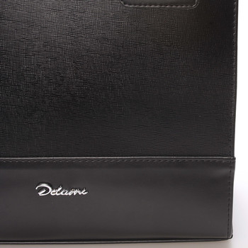 Dámska luxusná lakovaná kabelka čierna - Delami Claudine