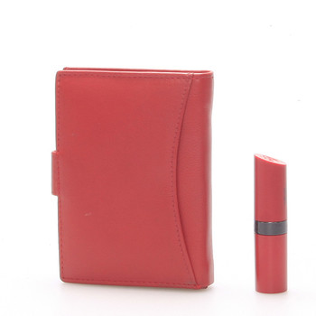 Pánska kožená červená peňaženka - Delami 8703