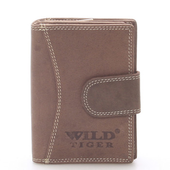 Luxusná kožená peňaženka tmavo hnedá - WILD Baptista