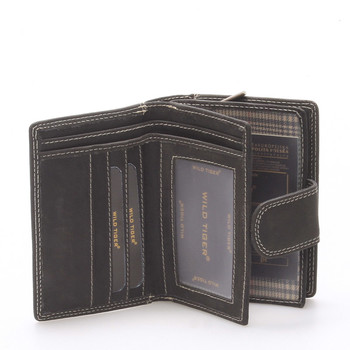 Luxusná kožená peňaženka čierna - WILD Baptista