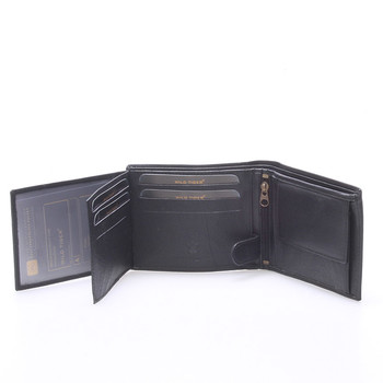 Pánska kožená peňaženka čierna - WILD Bastiaan