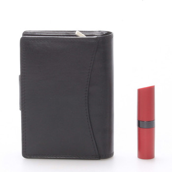 Väčšia kožená peňaženka dámska čierna - Bellugio Cadis