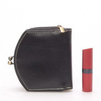 Dámska luxusná kožená peňaženka čierna - Ellina Dafne