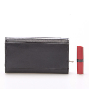 Veľká trendy dámska kožená peňaženka čierna - Bellugio Cailey