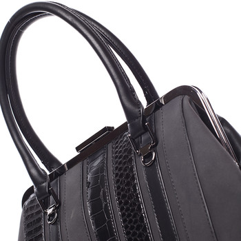 Luxusná čierna dámska kabelka do ruky - David Jones Jannas