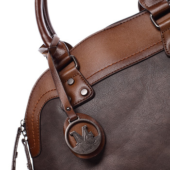 Originálna dámska kabelka do ruky kávovo hnedá - MARIA C Eudosia