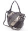 Dámska elegantná kabelka šedá so vzorom - Maria C Eirene