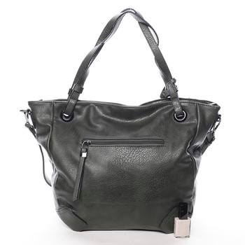 Dámska elegantná kabelka zelená so vzorom - Maria C Eirene