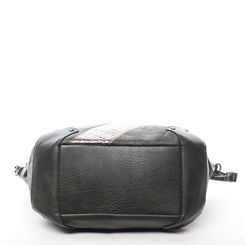 Dámska elegantná kabelka zelená so vzorom - Maria C Eirene