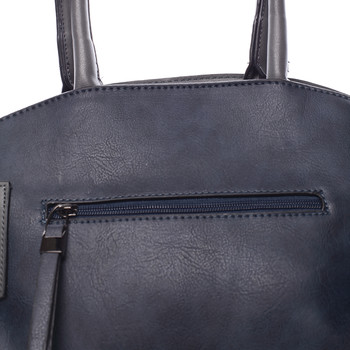 Luxusná tmavo modrá dámska kabelka do ruky - MARIA C Erasto