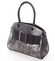 Luxusná strieborne šedá dámska kabelka do ruky - MARIA C Erasto