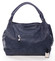 Tmavo modrá dámska kabelka s originálnym vzorom - MARIA C Glauce