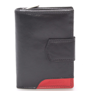 Luxusná väčšia dámska kožená peňaženka čierna - Bellugio Calista