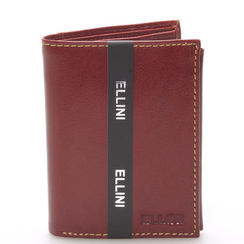 Elegantná pánska kožená peňaženka hnedá - Ellina Daemon