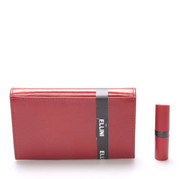 Klasická elegantná kožená červená peňaženka - Ellina Daré