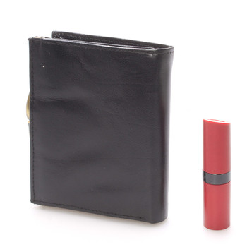 Dámska štýlová kožená peňaženka čierna - Ellina Dahlia