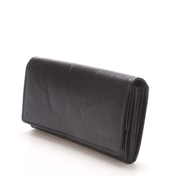 Veľká dámska kožená peňaženka čierna - Bellugio Caeneus