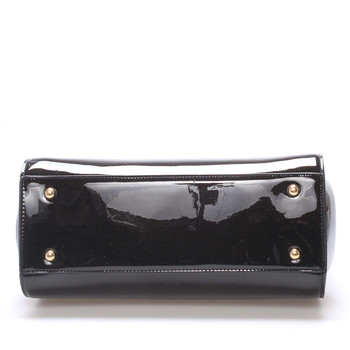 Dámská lakovaná černá kabelka - Jessica