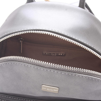 Moderný menší batôžtek pre ženy tmavo šedý - David Jones Sakar