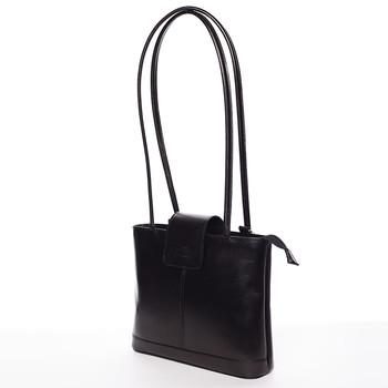 Unikátna dámska kožená kabelka/batoh čierna - ItalY Zephyr