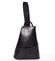 Dámsky originálny kožený čierny batoh - ItalY Zenina