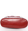 Dámsky originálny kožený červený batoh - ItalY Zenina