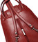 Dámsky originálne kožený červený batoh - ItalY Zenobe