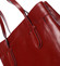Červená kožená kabelka cez plece - ItalY Yura