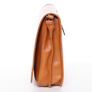 Luxusná svetlohnedá kožená taška cez plece ItalY Harper