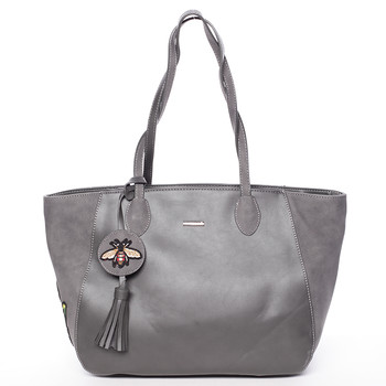 Nadčasová šedá kabelka cez plece - David Jones Shelby