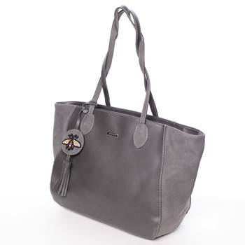 Nadčasová šedá kabelka cez plece - David Jones Shelby