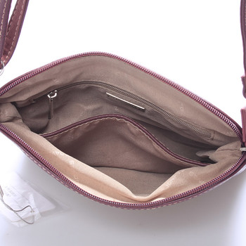 Originálna dámská crossbody kabelka vínová - David Jones Sanna